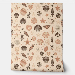 Seashell naadloos patroon behang