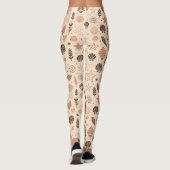 Seashell naadloos patroon leggings (Achterkant)
