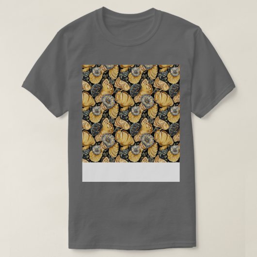 Seashell Naadloze Patroon Zee Shell Clam Beach Zee T-shirt (Design voorkant)