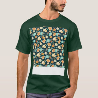Seashell Naadloze Patroon Zee Shell Clam Beach Zee T-shirt