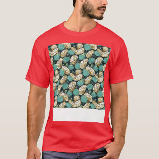 Seashell Naadloze Patroon Zee Shell Clam Beach Zee T-shirt