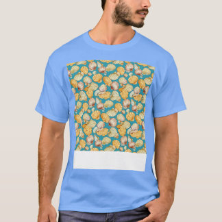 Seashell Naadloze Patroon Zee Shell Clam Beach Zee T-shirt