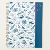 Seashell Nautical Beach patroon Planner (Voorkant)