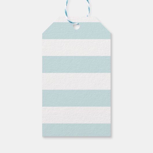 Seashell Nautical Tan/Aqua Beach Bruiloft Dank u Cadeaulabel (Achterkant)
