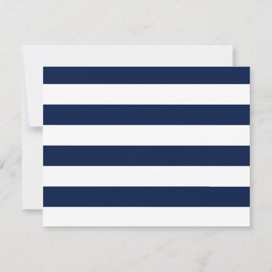 Seashell | Nautisch thema bruiloft RSVP (Achterkant)