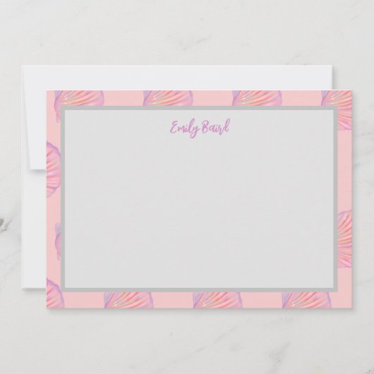 Seashell Note Kaart Notitiekaartje (Voorkant)