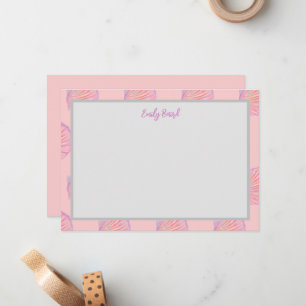 Seashell Note Kaart Notitiekaartje