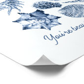 Seashell Nursery Print gepersonaliseerde offerte (Hoek)