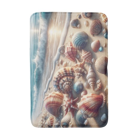 Seashell Ocean Beach Badmat (Voorkant Verticaal)