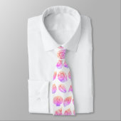 Seashell Ocean Nautical Pattern Neck Tie Stropdas (Gebonden)