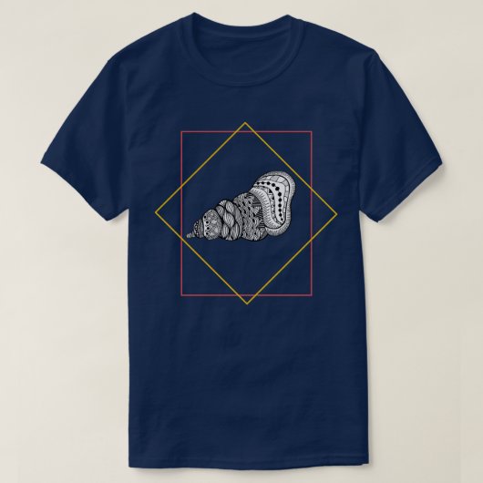  Seashell-ontwerp T-shirt (Design voorkant)