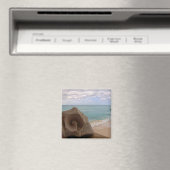 Seashell op het strand Foto Magneet (Insitu (Vaatwasser))