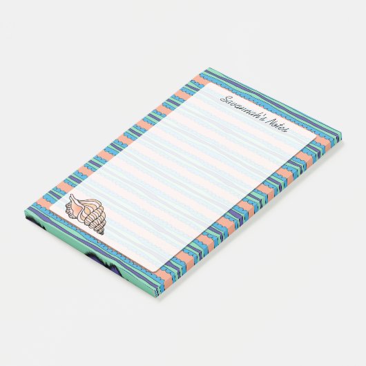 Seashell op maat 4 x 6 post-it® notes (Schuin)