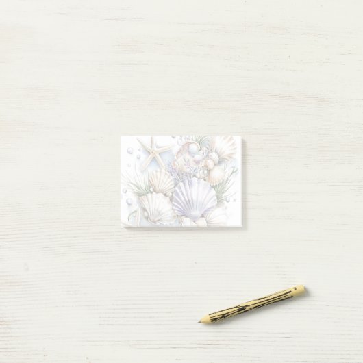 Seashell-opmerkingen Post-it® Notes (Op bureau)