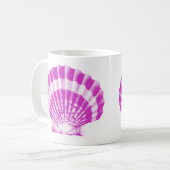 Seashell - orchidee en wit koffiemok (Voorkant links)