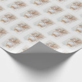 Seashell ornament met parel en boog cadeaupapier (Hoek)