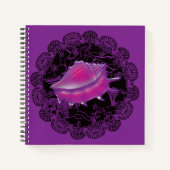 Seashell Paars Notitieboek (Voorkant)