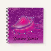Seashell Paars Notitieboek (Voorkant)
