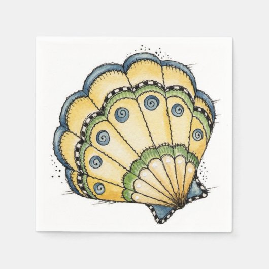 Seashell - Papier Napkins Servet (Voorkant)