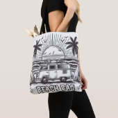 Seashell Paradise Kleurwagen Tote Bag (Dichtbij)