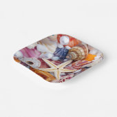 Seashell party papier borden papieren bordje (Gebogen)