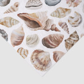 Seashell-patroon Tissuepapier (Detail)