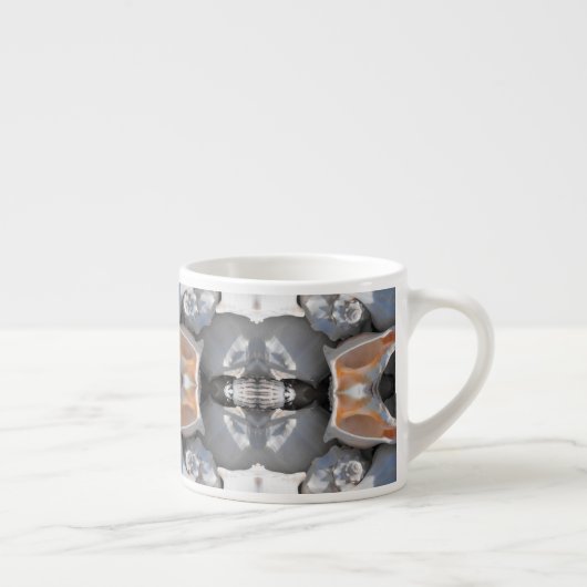 Seashell Pattern Espresso Kop (Rechts)