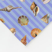 Seashell Pattern Fleece Deken (Hoek)