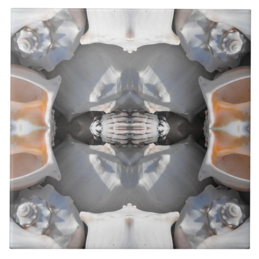 Seashell Pattern Tegeltje (Voorkant)