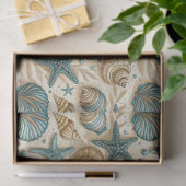 Seashell Pattern Tissue Paper Tissuepapier (Geschenk)