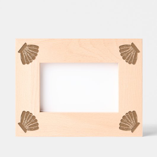 Seashell Pattern Wood Gegraveerde Lijstjes (Voorkant)