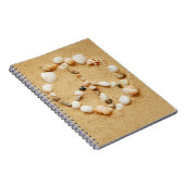 Seashell Peace Sign-laptop Notitieboek (Rechterzijde)