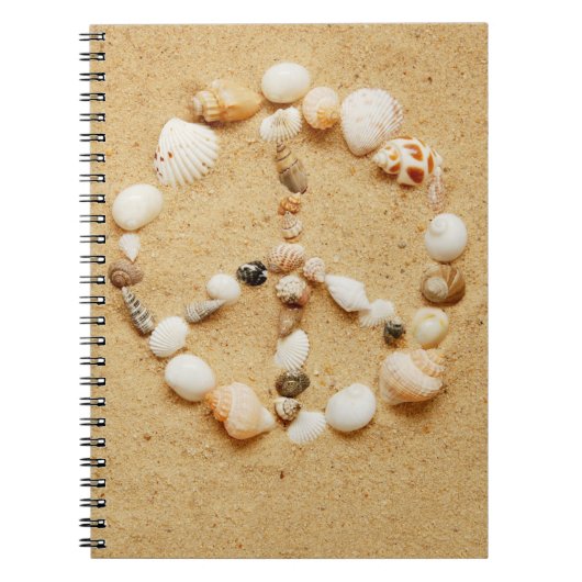 Seashell Peace Sign-laptop Notitieboek (Voorkant)