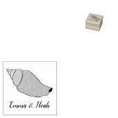 Seashell personaliseert de naam van weddenschappen rubberstempel (Gestempeld)