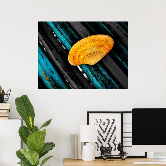 seashell poster (Thuiskantoor)