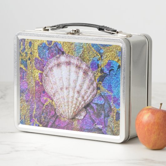 Seashell - Retro Lunch Box (In situ)