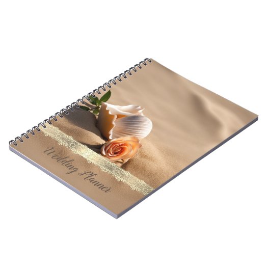 Seashell Roos Sand Notitieboek (Linkerzijde)