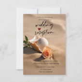 Seashell Roos Zandontvangst Kaart (Voorkant)