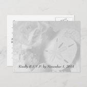 Seashell RSVP-Briefkaarten Uitnodiging Briefkaart (Voorkant / Achterkant)