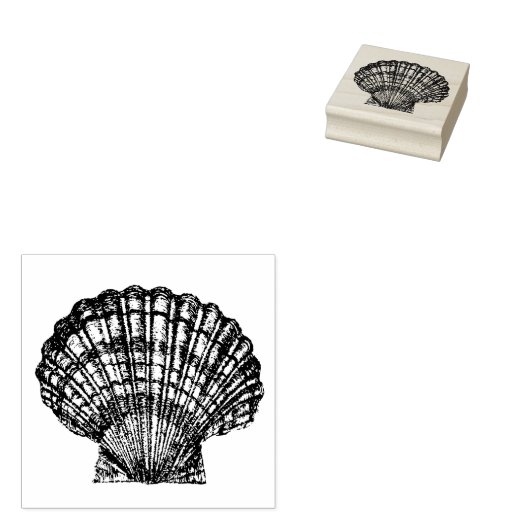 Seashell Rubberstempel (Gestempeld)
