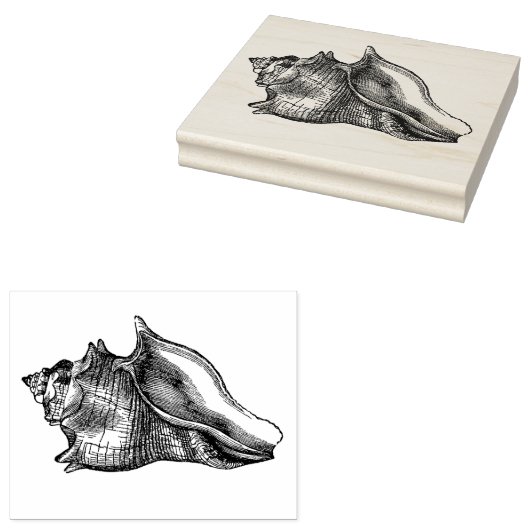  Seashell Rubberstempel (Gestempeld)