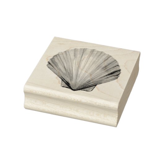Seashell ,Scallop Shell ,Shell Rubber Stamp Rubberstempel (Stempel)