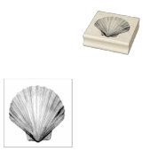 Seashell ,Scallop Shell ,Shell Rubber Stamp Rubberstempel (Gestempeld)