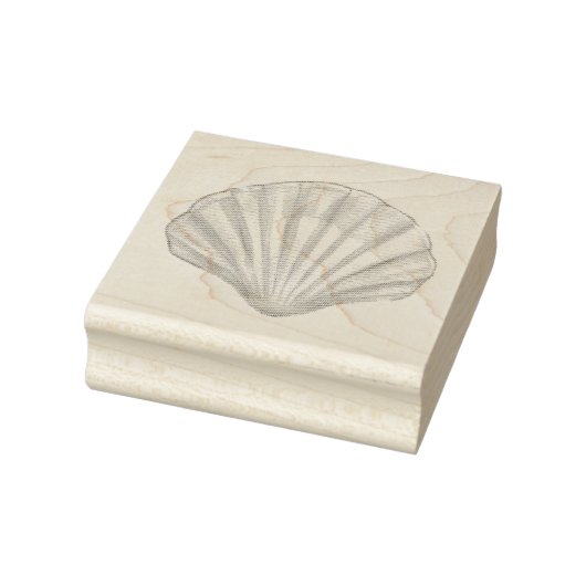 Seashell ,Scallop Shell ,Shell Rubber Stamp Rubberstempel (Stempel)