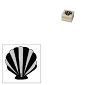 Seashell Scallop Zee Shell Beach Ocean Seashore Rubberstempel (Gestempeld)