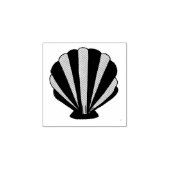 Seashell Scallop Zee Shell Beach Ocean Seashore Rubberstempel (Afrduk)