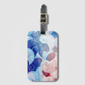 Seashell Scene Pattern Bagagelabel (Voorkant (verticaal))