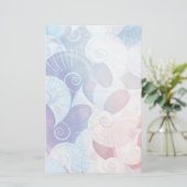 Seashell Scene Pattern Briefpapier (Staand voorkant)