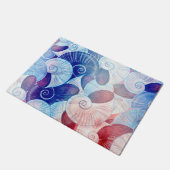 Seashell Scene Pattern Deurmat (Schuin)