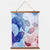 Seashell Scene Pattern Hangend Wandkleed (Voorkant)